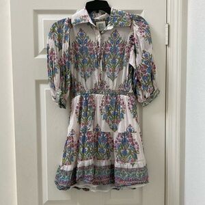 Bell Cotton Silk Dress XS